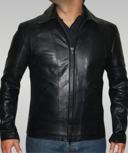 Poseidon - Men’s Leather Jacket (Black)