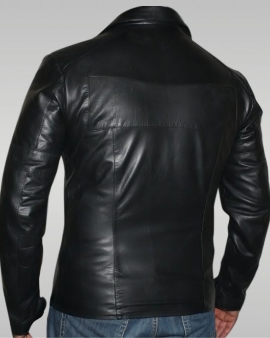 Poseidon - Men’s Leather Jacket (Black)