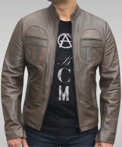 Prometheus - Men’s Leather Jacket (Antique Olive)