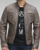 Prometheus - Men’s Leather Jacket (Antique Olive)
