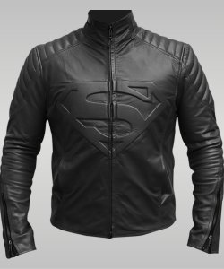 Superman - Men's Leather Jacket (Black)