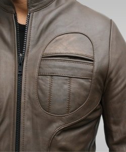 Prometheus - Men’s Leather Jacket (Antique Olive)
