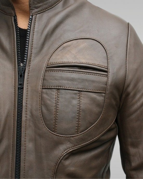 Prometheus - Men’s Leather Jacket (Antique Olive)