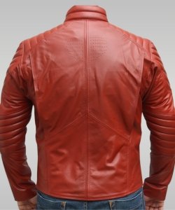 Superman - Men's Leather Jacket (Red)