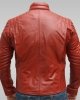 Superman - Men's Leather Jacket (Red)