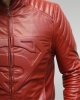 Superman - Men's Leather Jacket (Red)