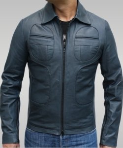 Prometheus - Men’s Leather Jacket (Midnight Blue)