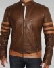 X-Men Origins - Men's Leather Jacket (Antique Brown)