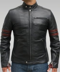 The Hybrid - Men’s Leather Jacket (Black)
