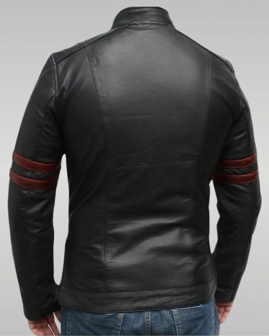 The Hybrid - Men’s Leather Jacket (Black)