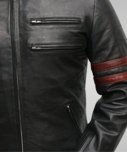 The Hybrid - Men’s Leather Jacket (Black)