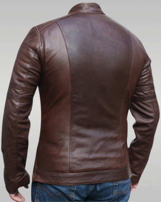 The Hybrid - Men’s Leather Jacket (Cherry)