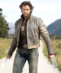 X-Men Origins - Men's Leather Jacket (Antique Brown)