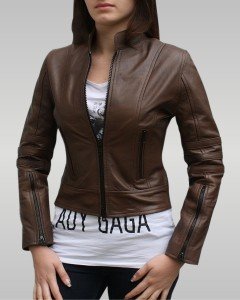 Dark Angel - Women’s Leather Jacket (Brown)