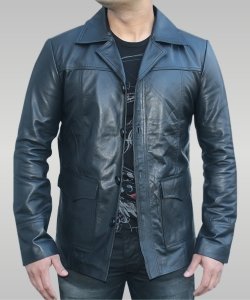 Fight Club - Men's Leather Jacket (Black)