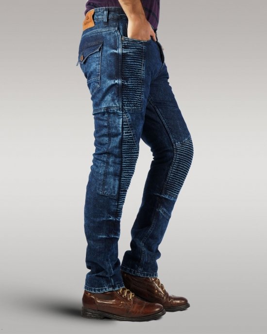 Savage Rider - Men's Motorbike Jeans (Blue) Savage Rider - Men's Motorbike Jeans (Blue)