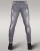 Immense - Men's Super Skinny Ripped Jeans (Grey)