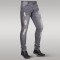 Immense - Men's Super Skinny Ripped Jeans (Grey)