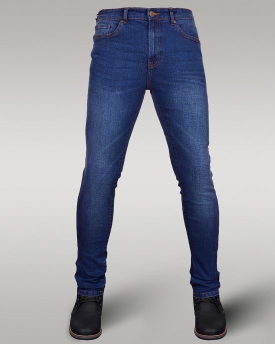 Immense - Men's Super Skinny Stretch Jeans (Midnight Blue)