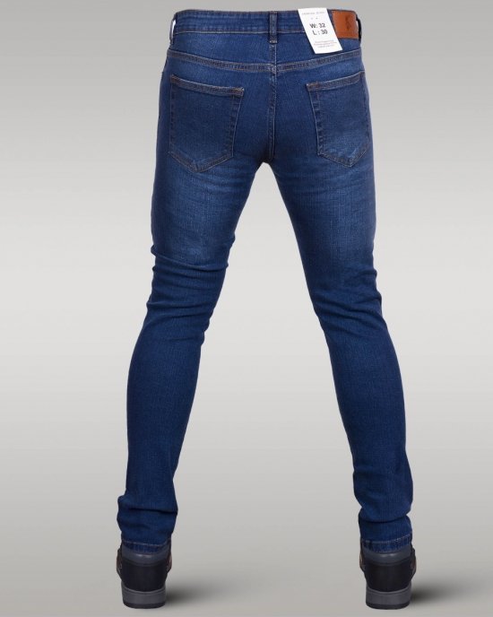 Immense - Men's Super Skinny Stretch Jeans (Midnight Blue)
