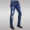 Immense - Men's Super Skinny Ripped Jeans (Midnight Blue)